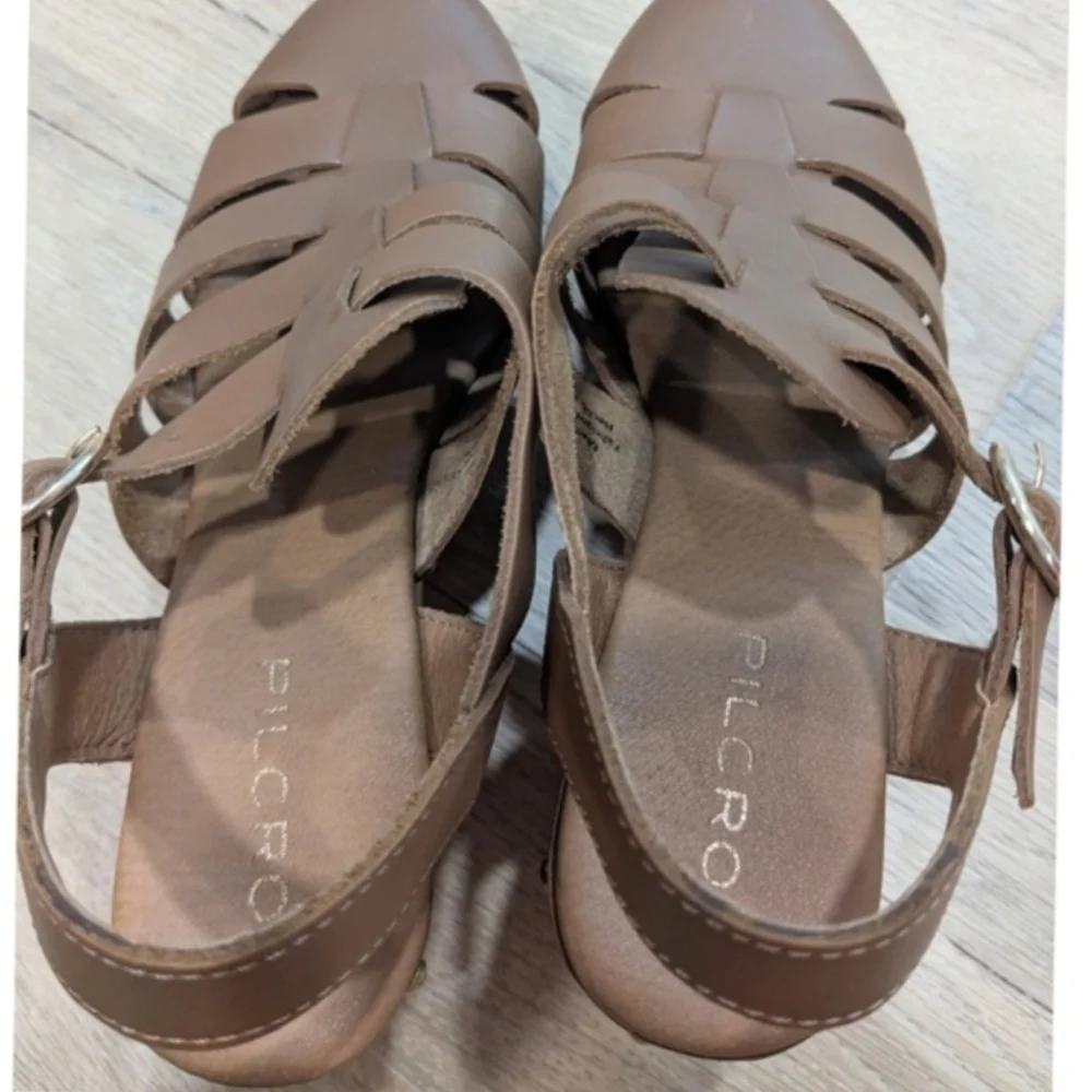 Anthropologie Pilcro Leather Fisherman Clog Sandal - Picture 8 of 10